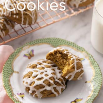 A group of delicious pumpkin cookies.