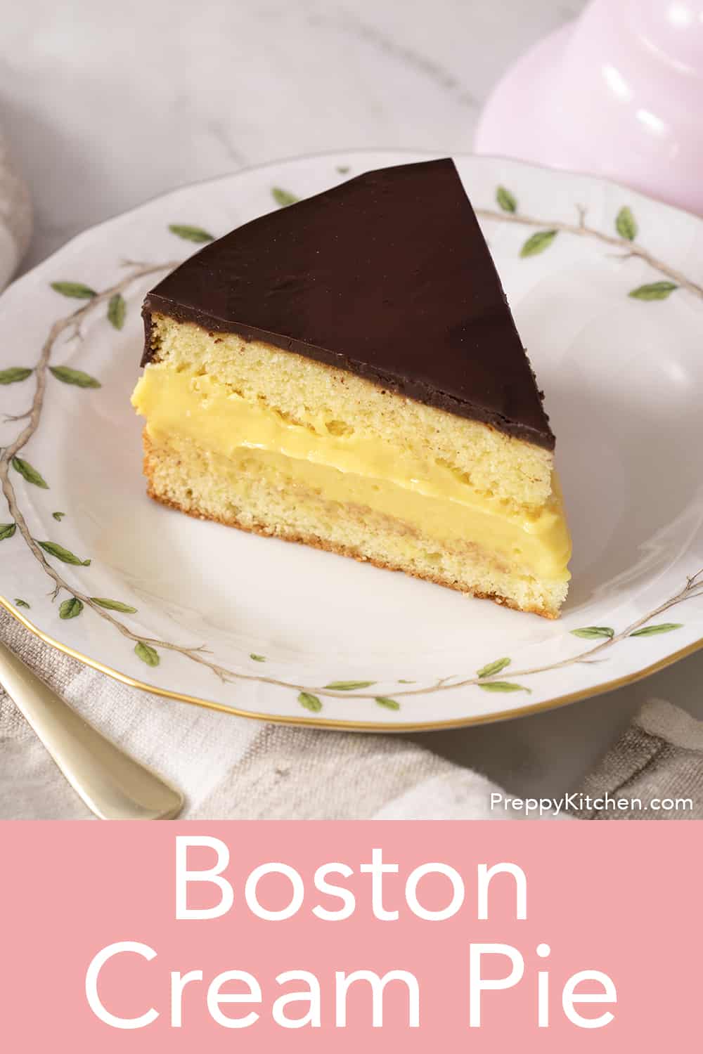 Boston Cream Pie - Preppy Kitchen