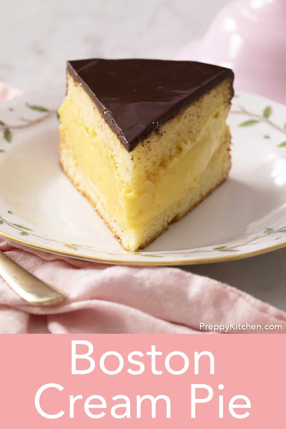 Boston Cream Pie - Preppy Kitchen