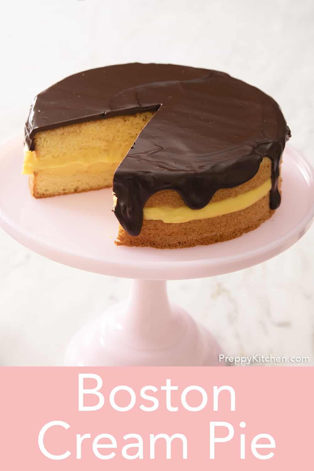 Boston Cream Pie - Preppy Kitchen