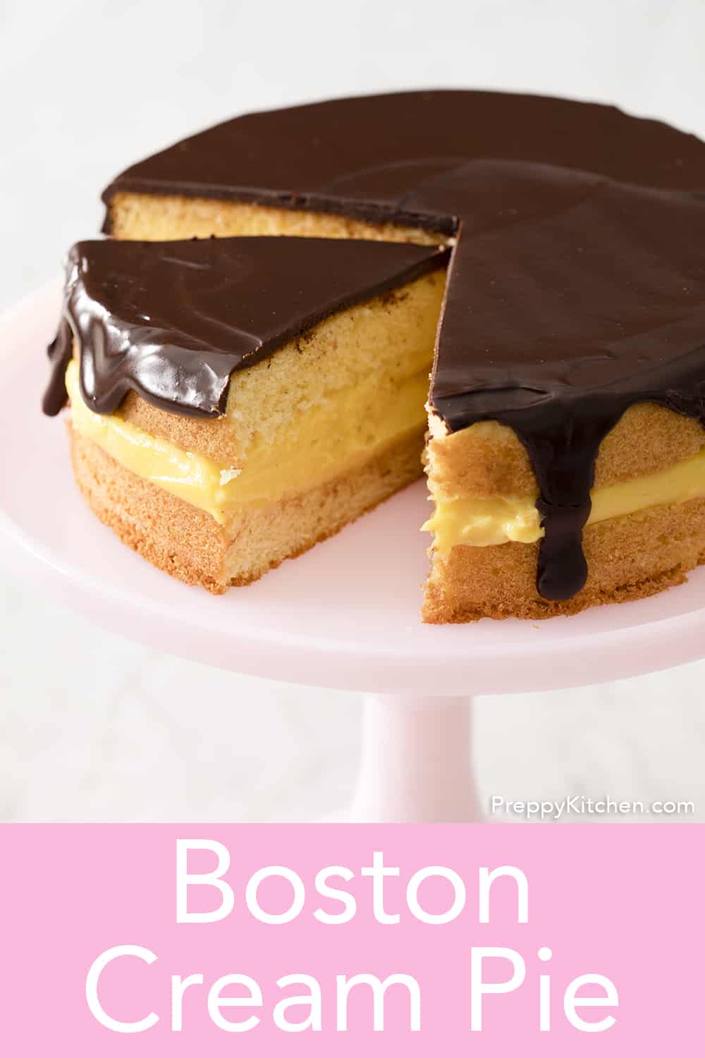 Boston Cream Pie - Preppy Kitchen