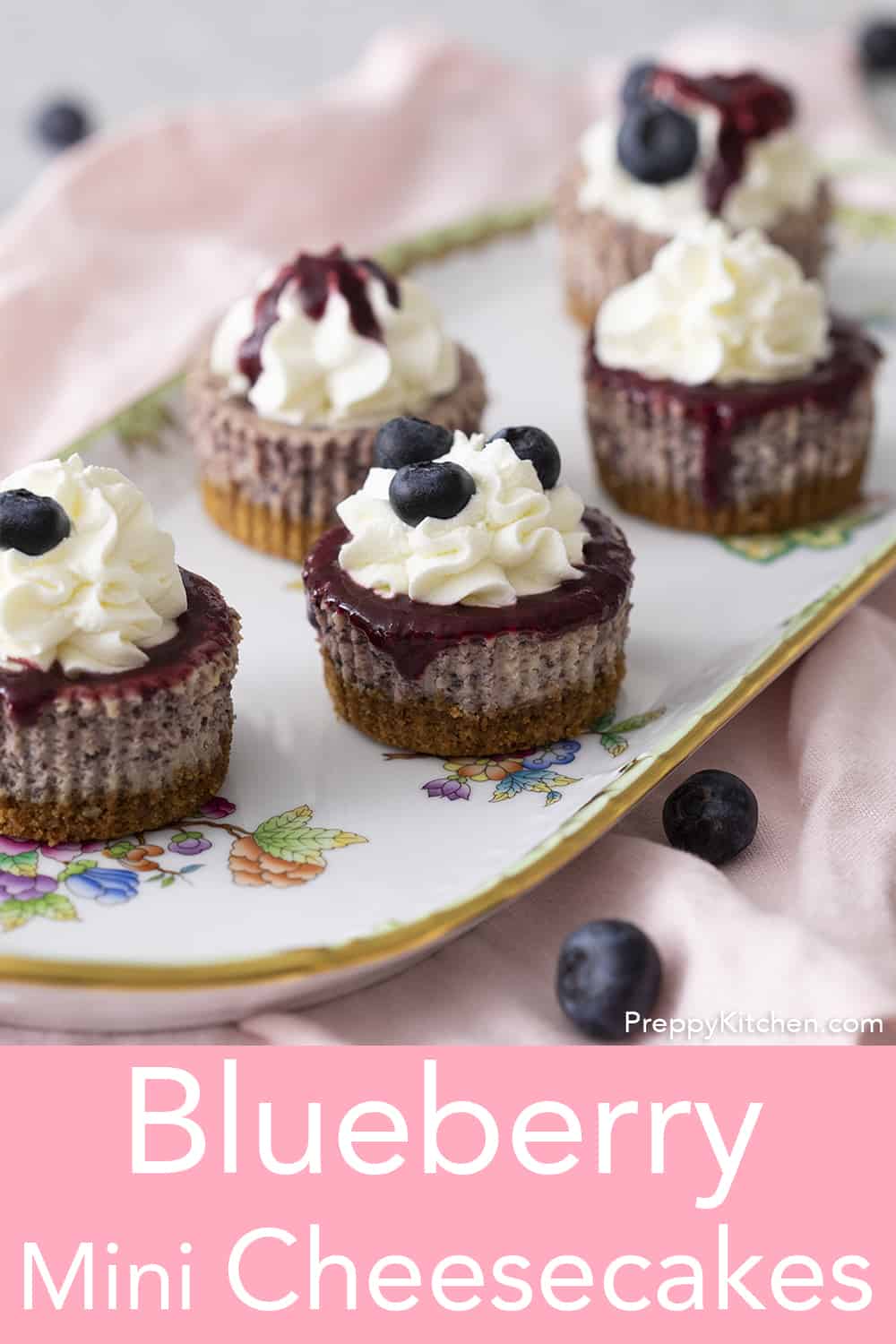 Mini Blueberry Cheesecakes Preppy Kitchen