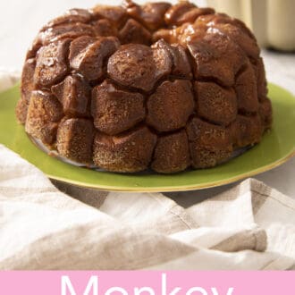 Caramel colored monkey bread.