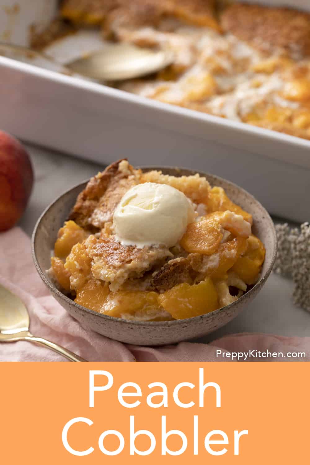 Peach Cobbler - Preppy Kitchen