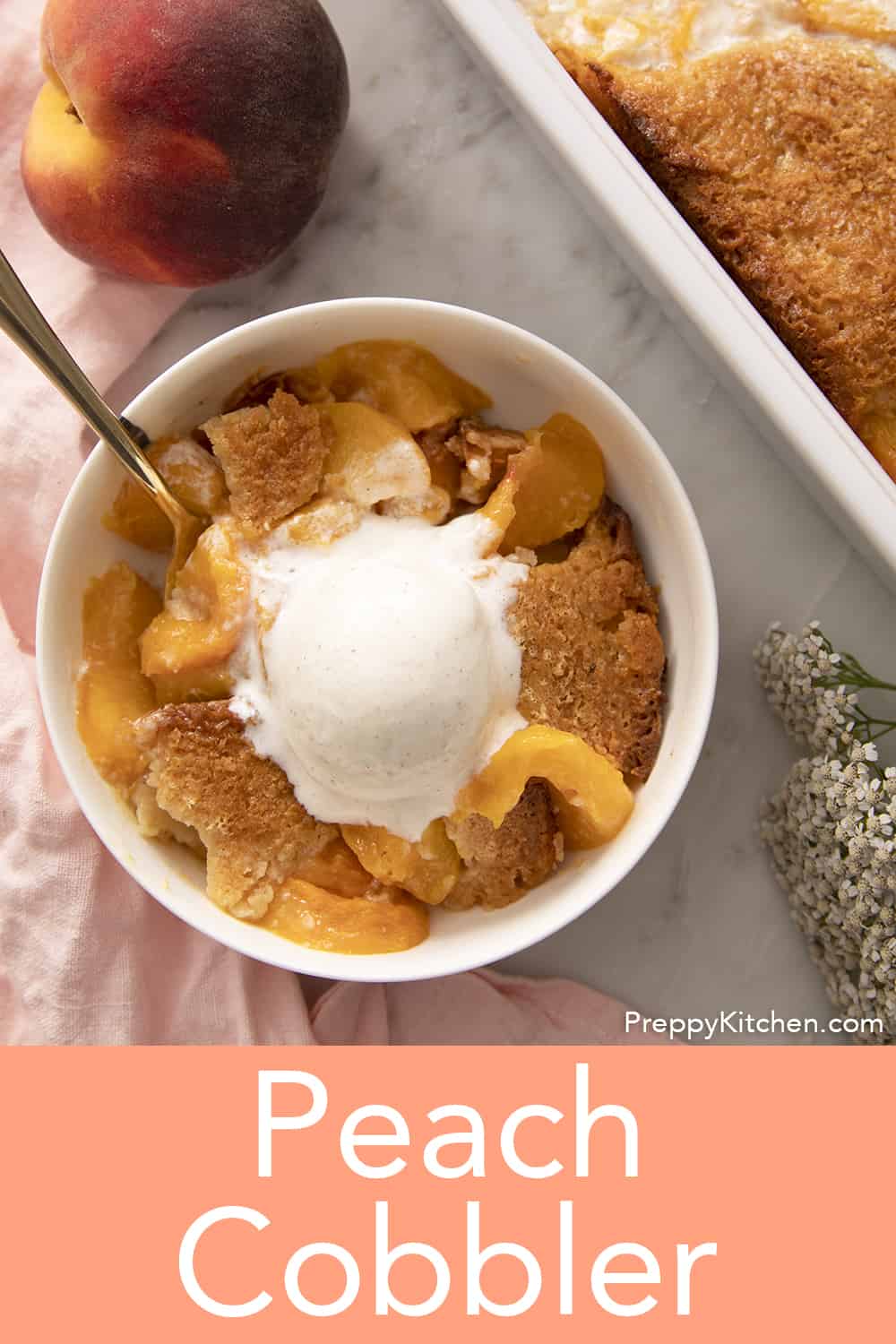 Best Peach Cobbler Recipe - Preppy Kitchen