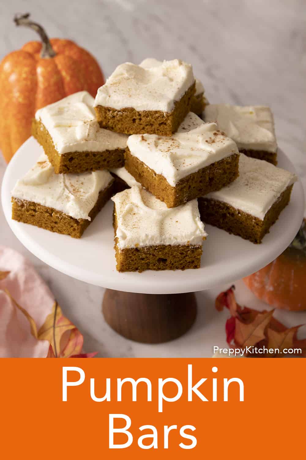 Pumpkin Bars - Preppy Kitchen