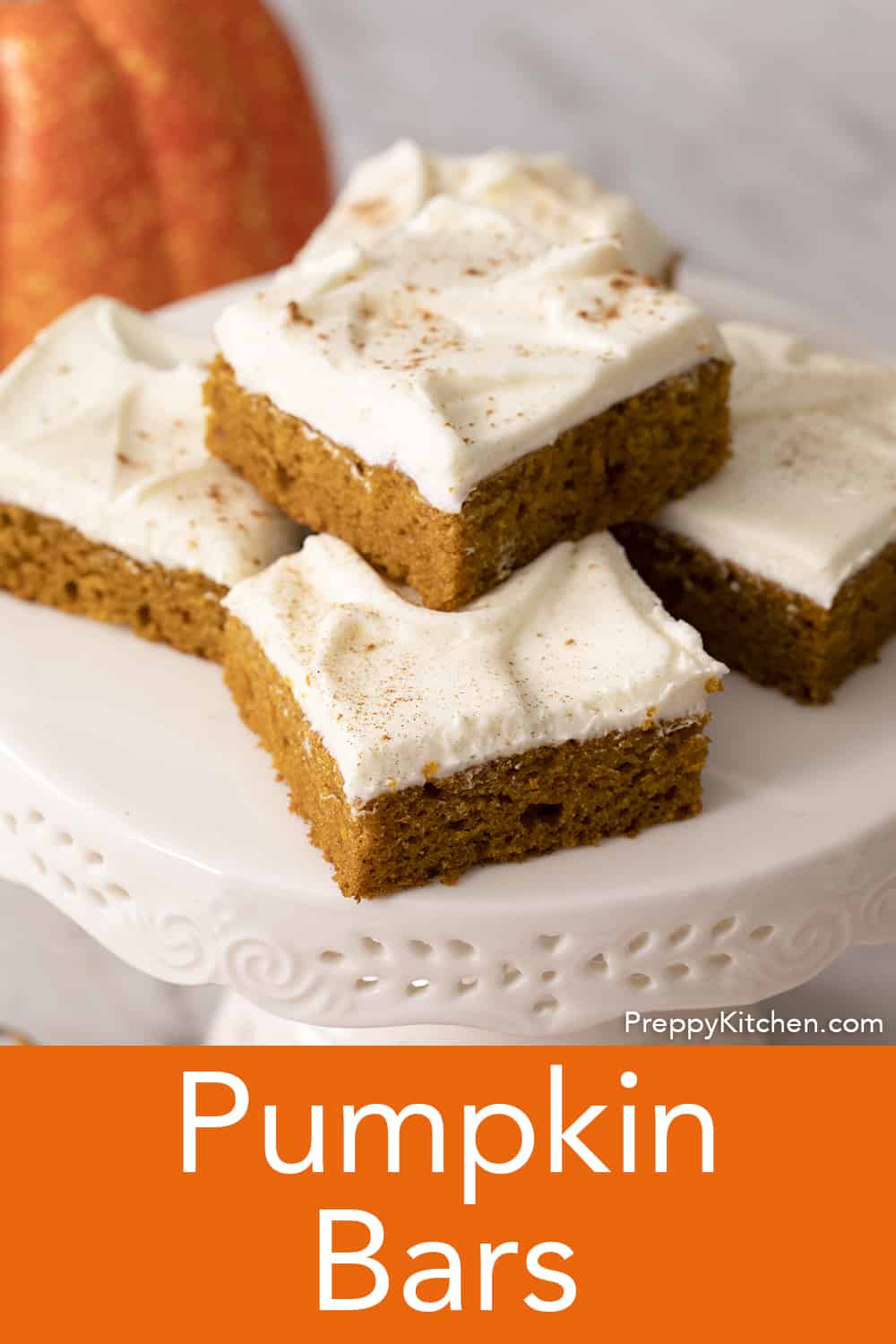 Pumpkin Bars - Preppy Kitchen