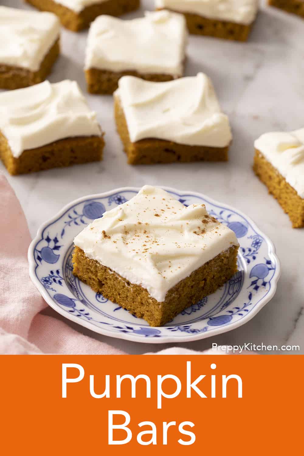 Pumpkin Bars Recipe - Preppy Kitchen