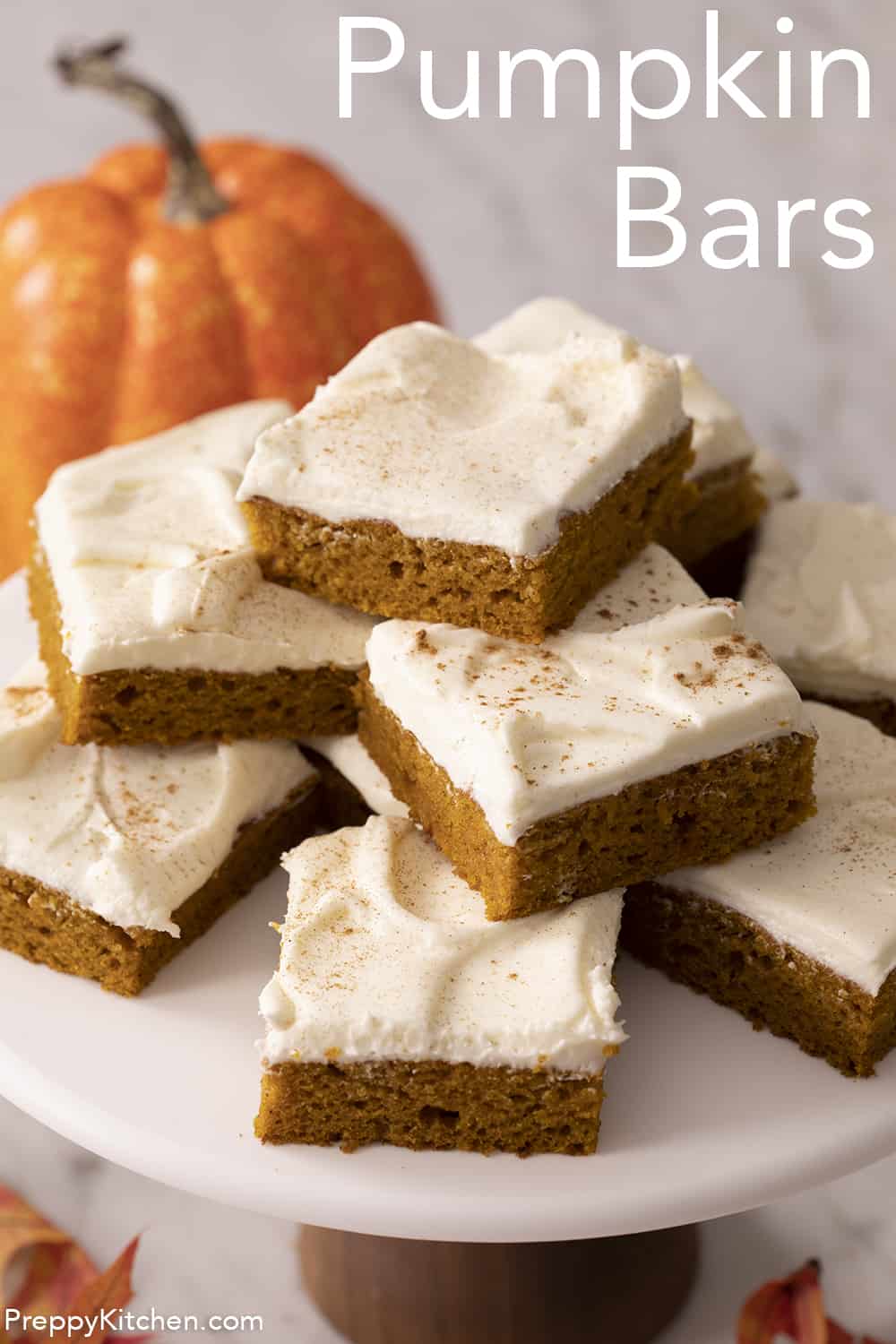 Pumpkin Bars Recipe - Preppy Kitchen