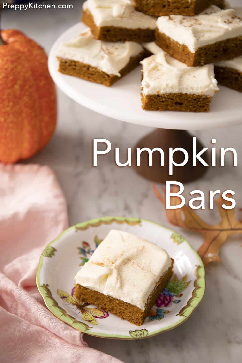 Pumpkin Bars - Preppy Kitchen