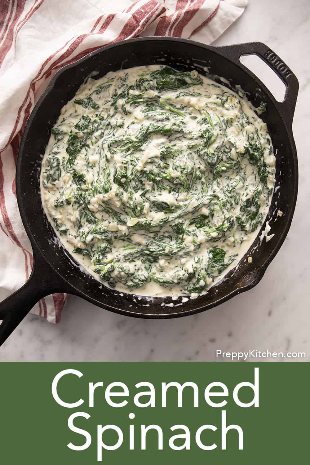 Creamed Spinach - Preppy Kitchen