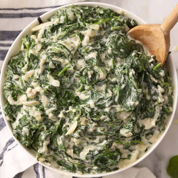 Creamed Spinach - Preppy Kitchen