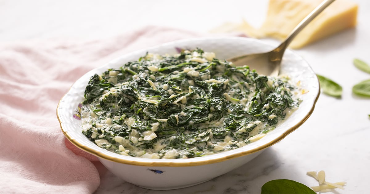 Creamed Spinach - Preppy Kitchen