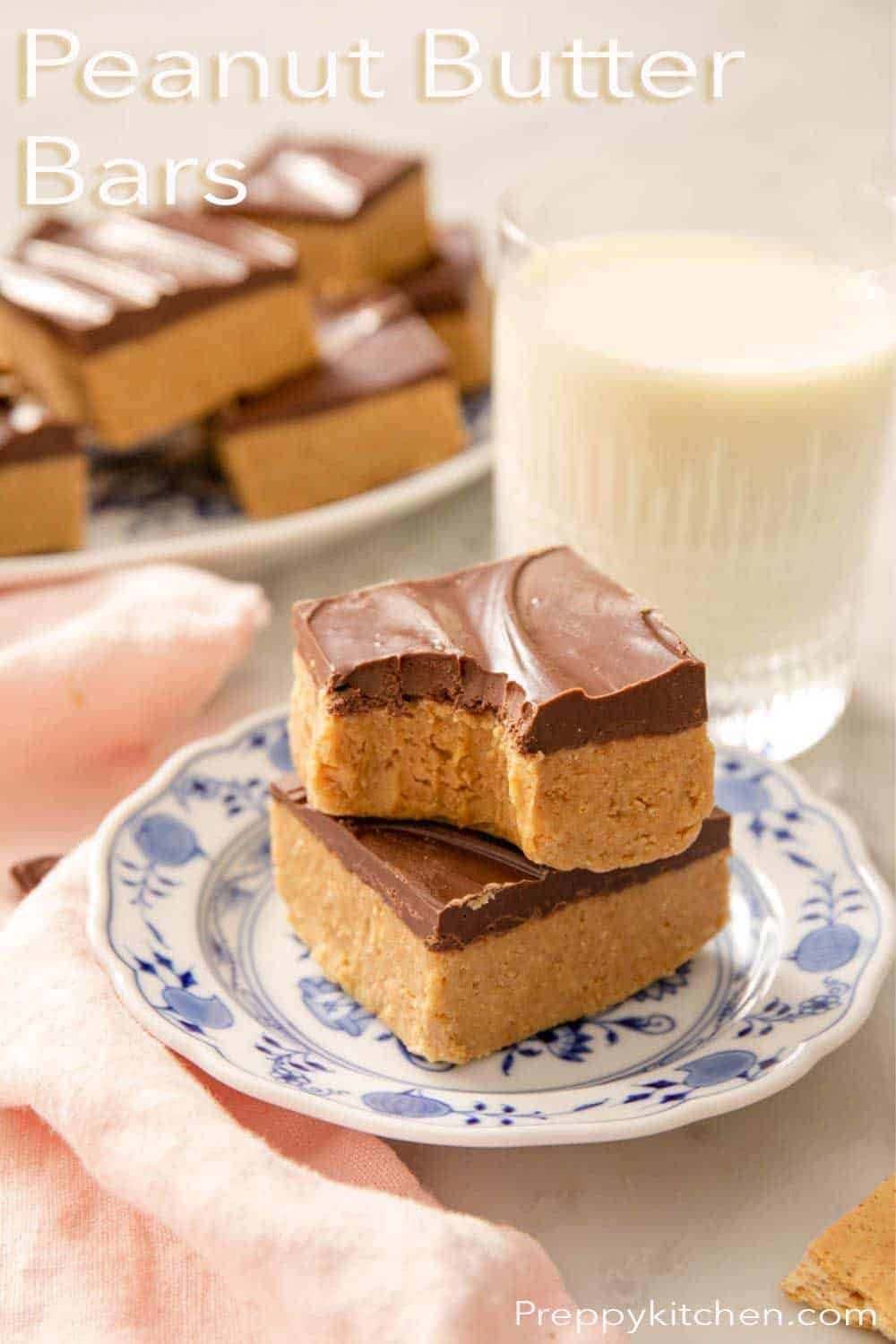 Peanut Butter Bars - Preppy Kitchen