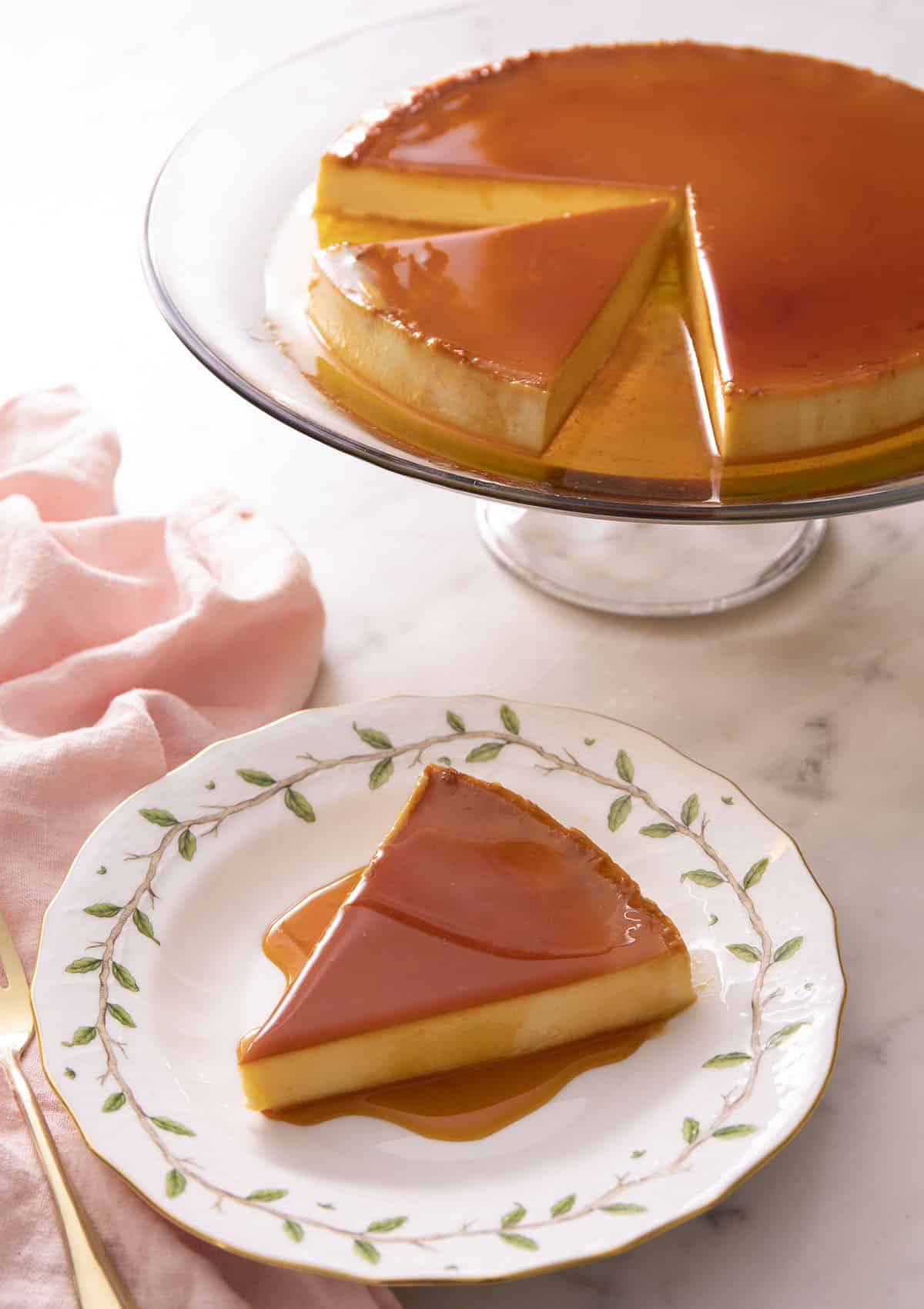 Crème caramel, Recette Cake Factory