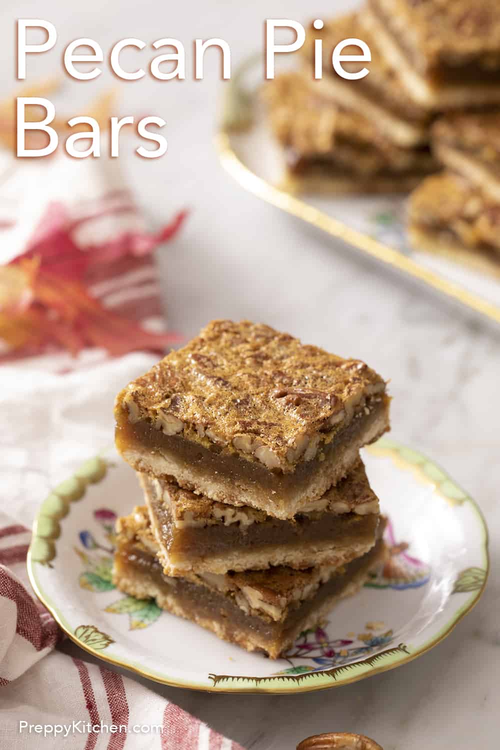 Pecan Pie Bars - Preppy Kitchen