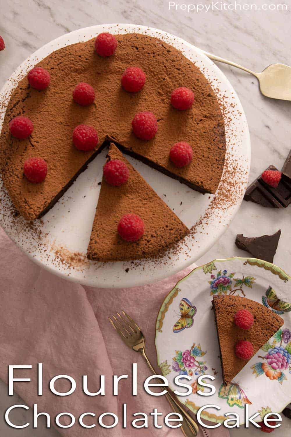 Flourless Chocolate Cake Recipe - Preppy Kitchen