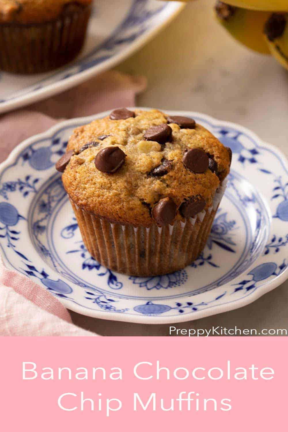 Banana Chocolate Chip Muffins Preppy Kitchen
