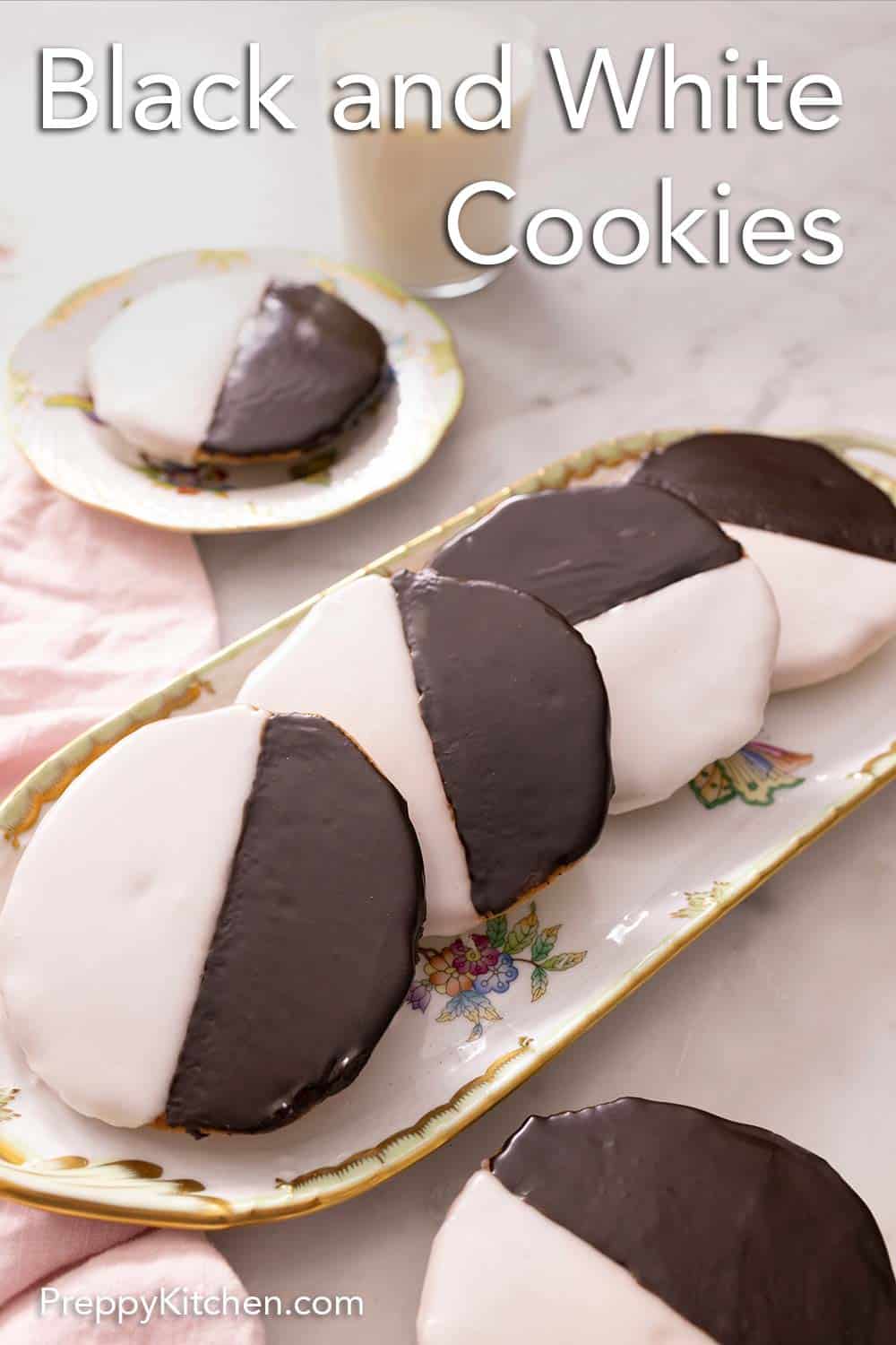 Black and White Cookies Preppy Kitchen