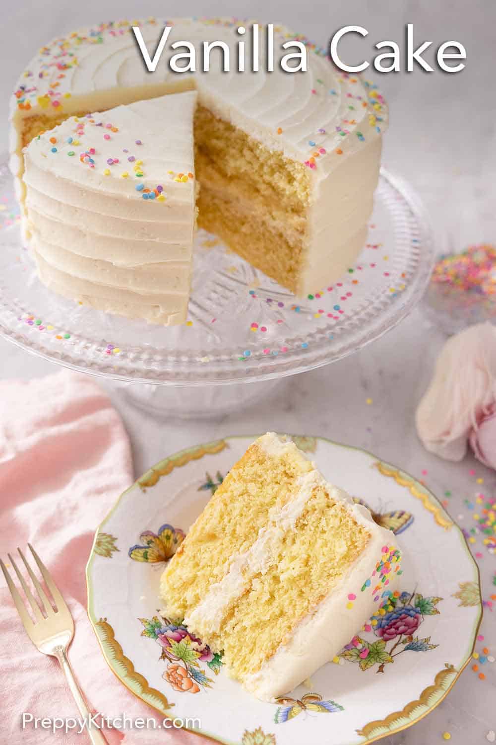 Vanilla Cake Recipe - Preppy Kitchen