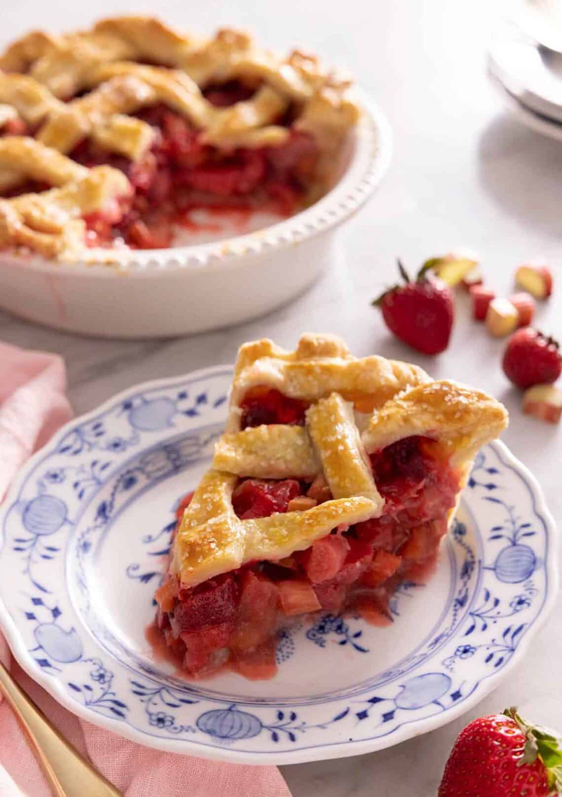 Strawberry Rhubarb Pie - Preppy Kitchen