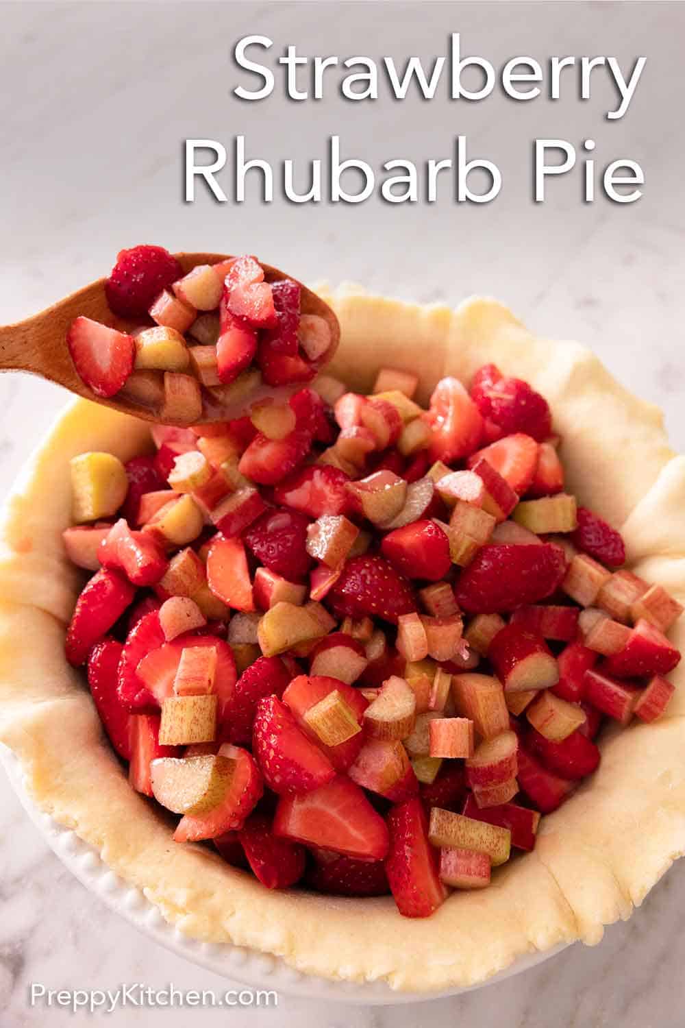 Strawberry Rhubarb Pie Recipe - Preppy Kitchen