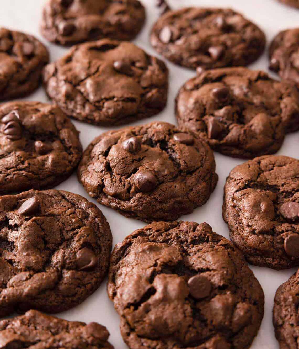 Double Chocolate Chip Cookies - Preppy Kitchen