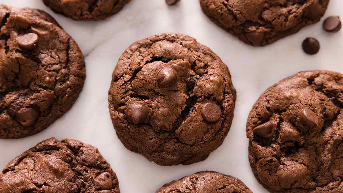 Double Chocolate Chip Cookies - Preppy Kitchen