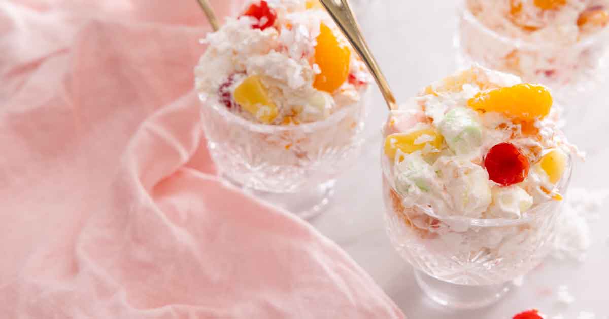 Classic Ambrosia Salad (So Easy) - Preppy Kitchen
