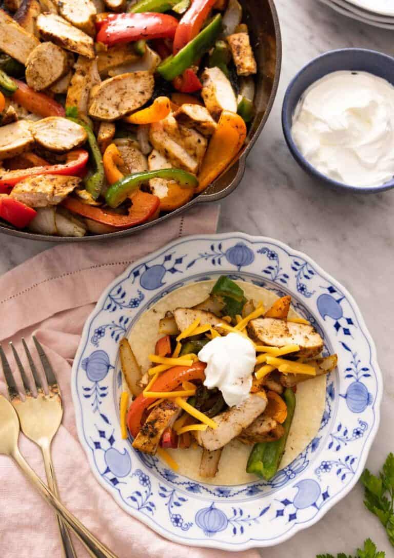 Roasted Chicken Preppy Kitchen   Chicken Fajitas Feature 768x1088 