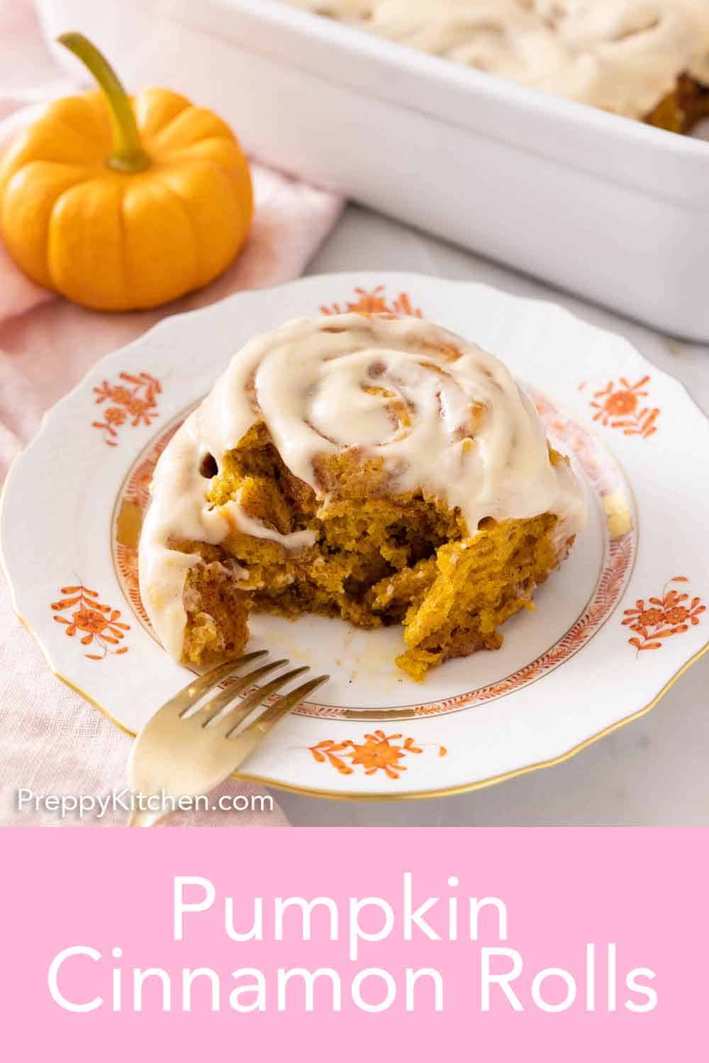 Pumpkin Cinnamon Rolls Preppy Kitchen