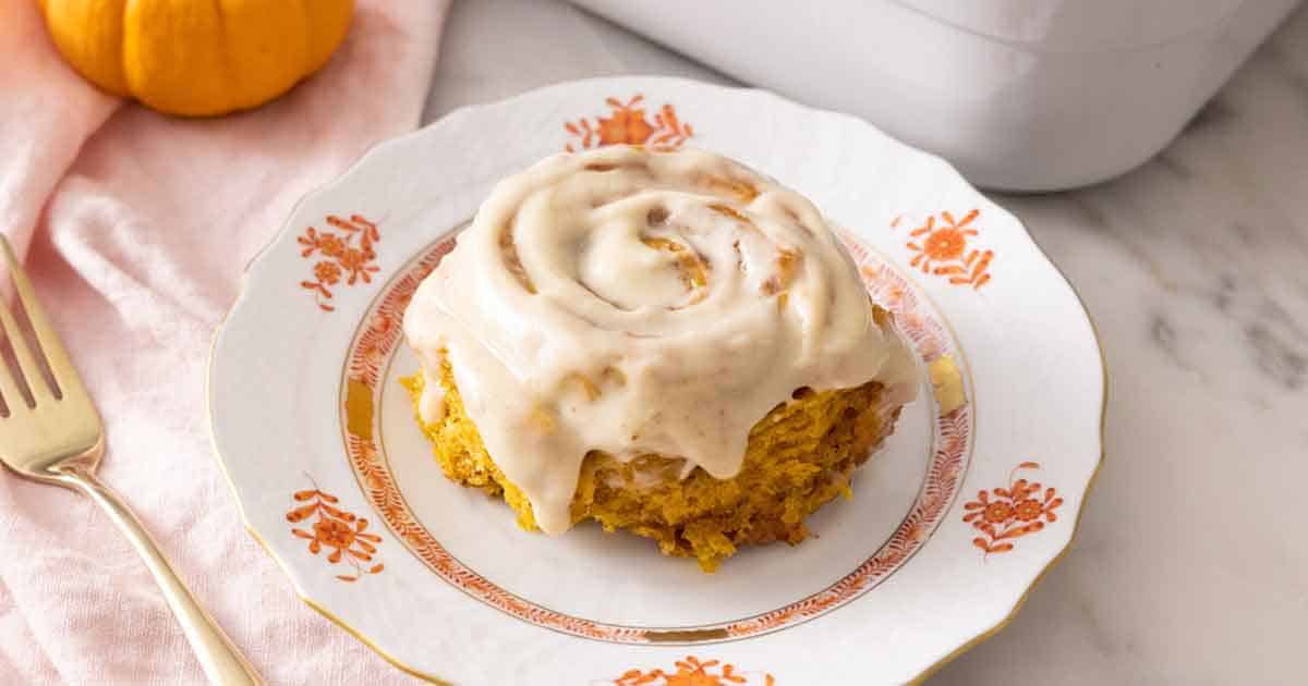 Cinnamon Roll Pumpkin Bundt Cake - Picky Palate