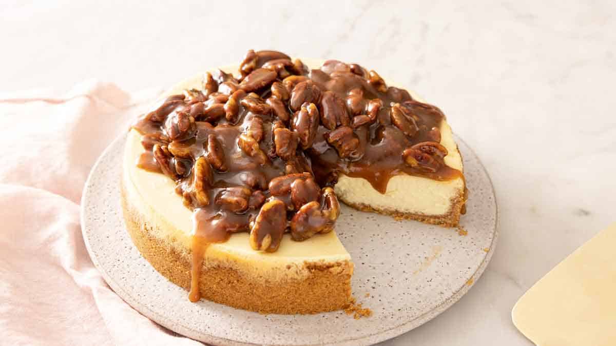 Pecan Pie Cheesecake - Preppy Kitchen