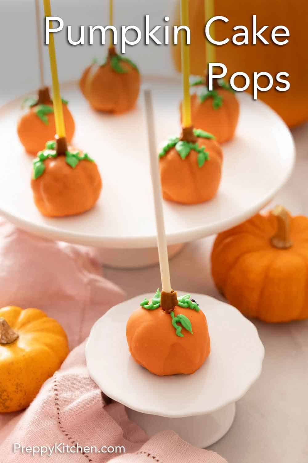 Pumpkin Cake Pops - Preppy Kitchen