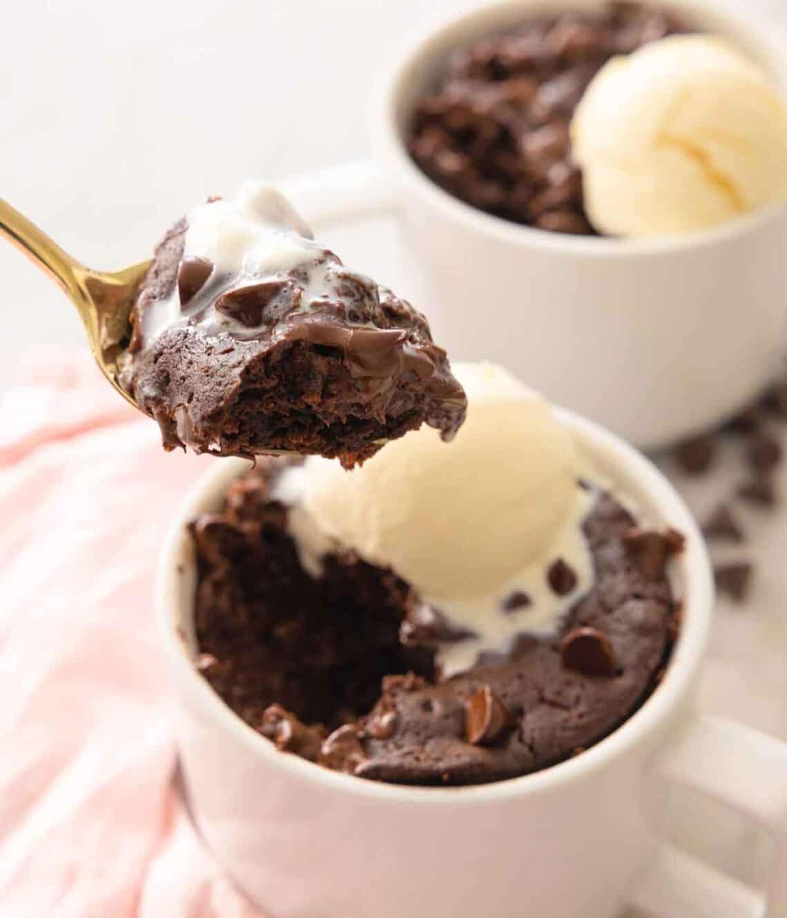 Brownie in a Mug Preppy Kitchen