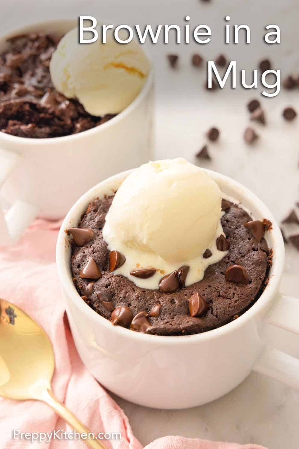 Brownie in a Mug Preppy Kitchen