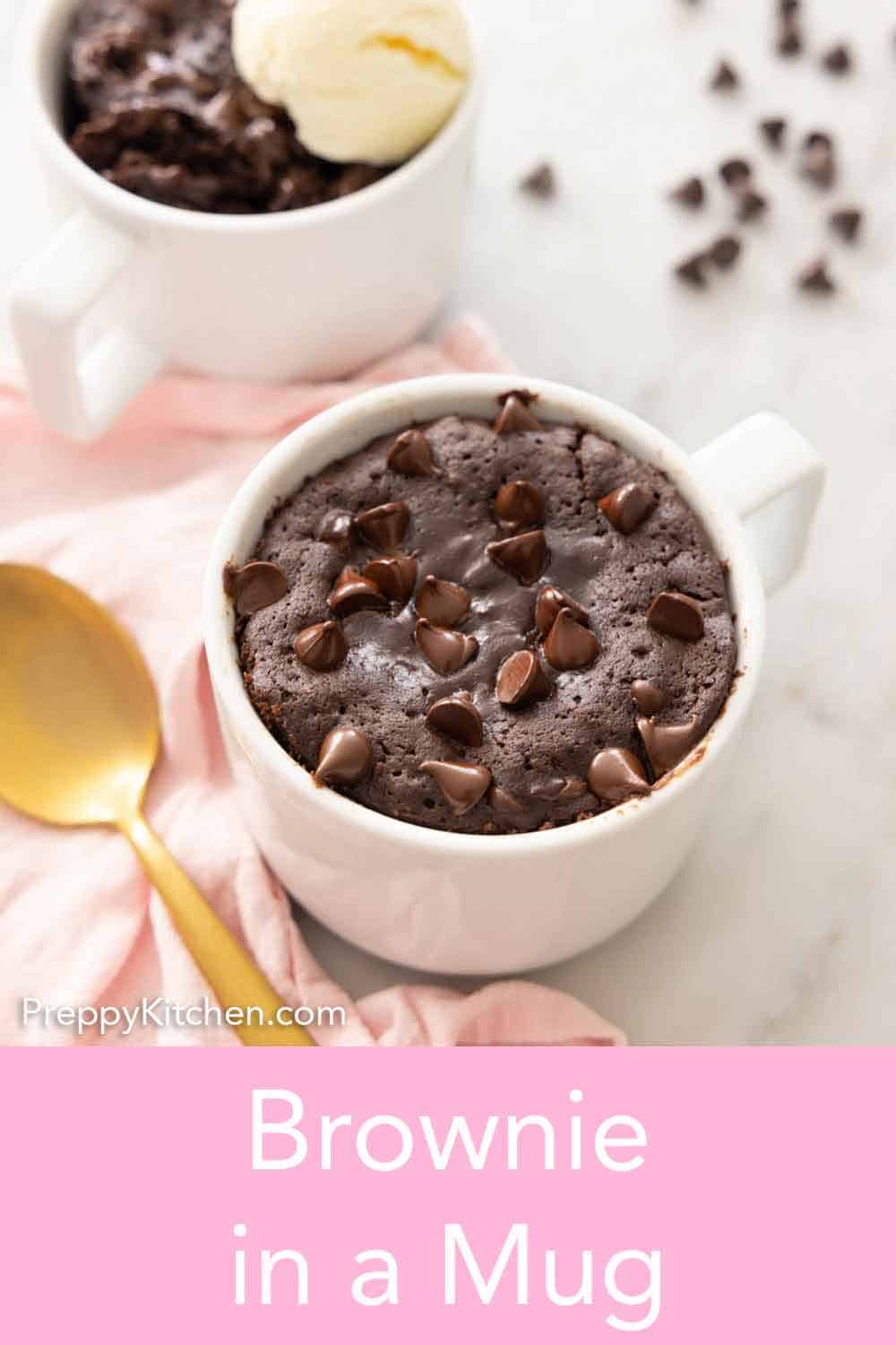 Brownie in a Mug - Preppy Kitchen