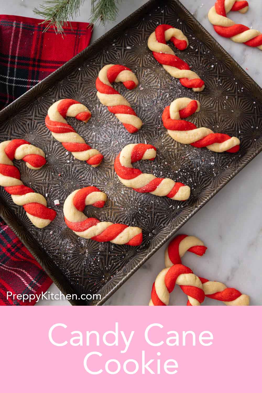 Candy Cane Cookies - Preppy Kitchen