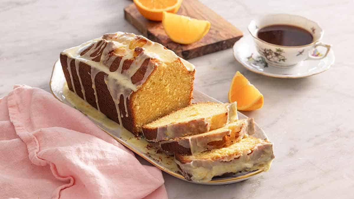 Cake recipe orange Simple Glazed