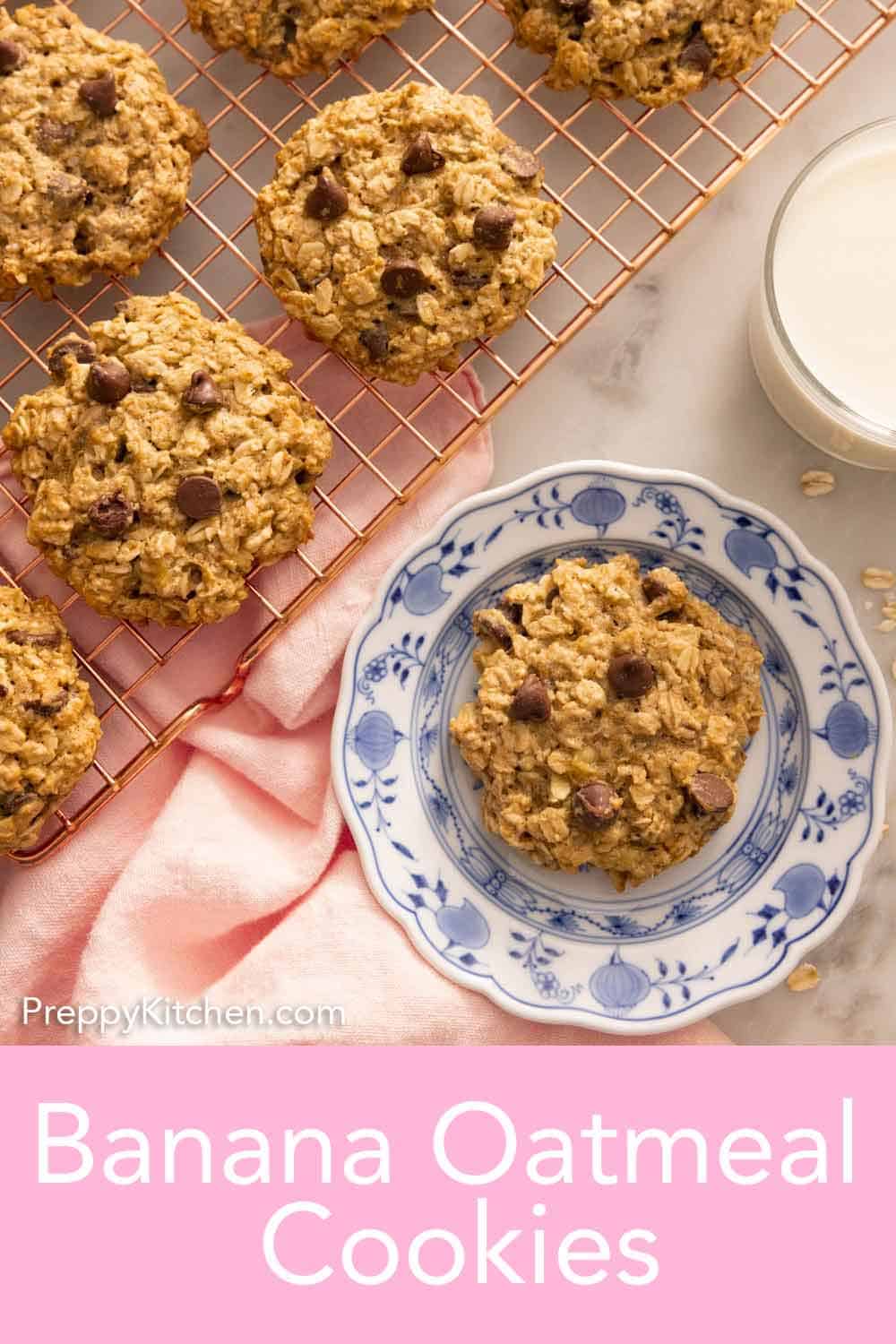 Banana Oatmeal Cookies Preppy Kitchen