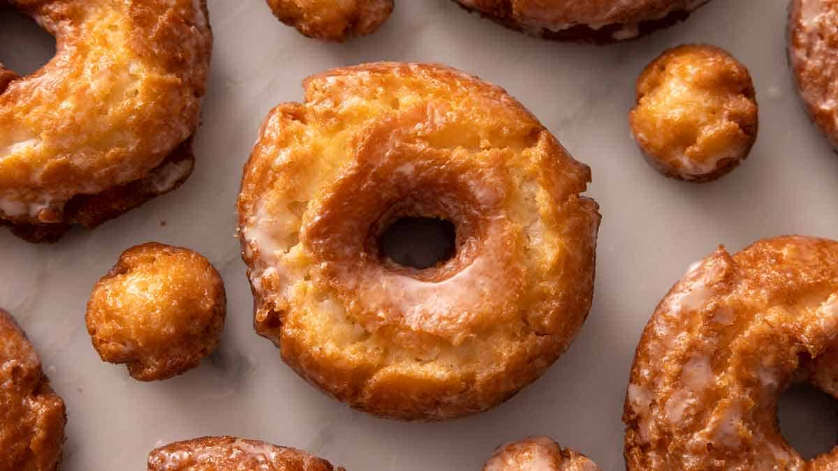 Baked Old Fashioned Glazed Donuts - Herbs & Flour