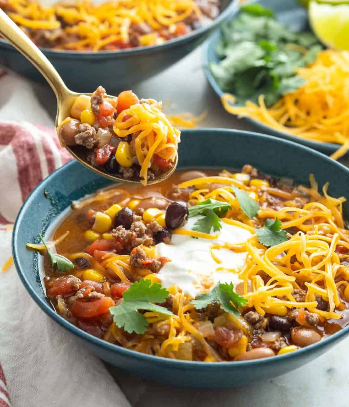 Taco Soup - Preppy Kitchen