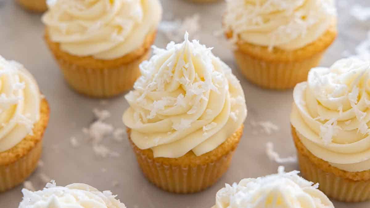 Coconut Cupcakes Step By Step