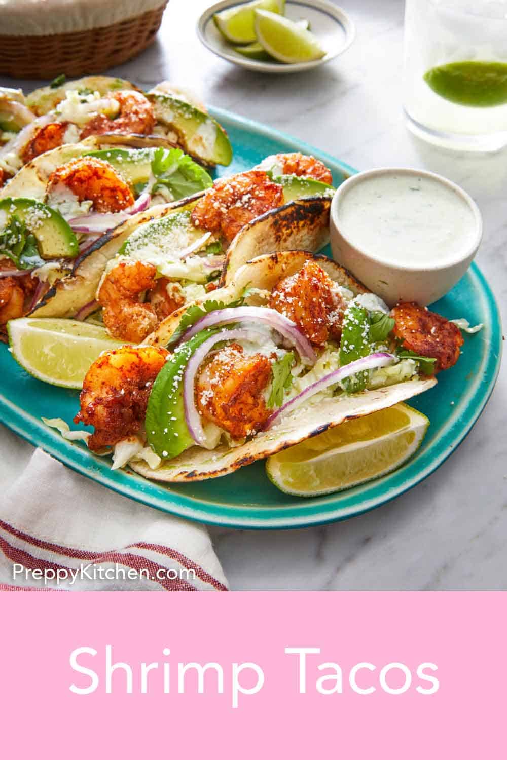 Shrimp Tacos - Preppy Kitchen