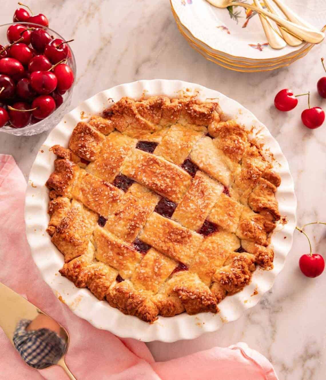 Homemade Cherry Pie Recipe Preppy Kitchen