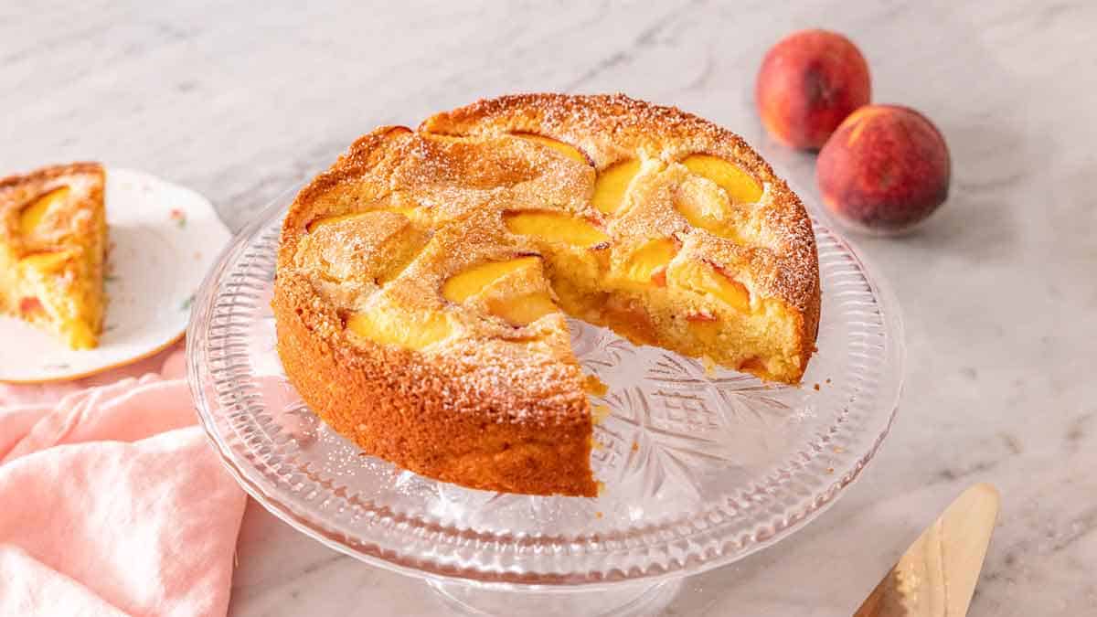 Peach Cake - Preppy Kitchen
