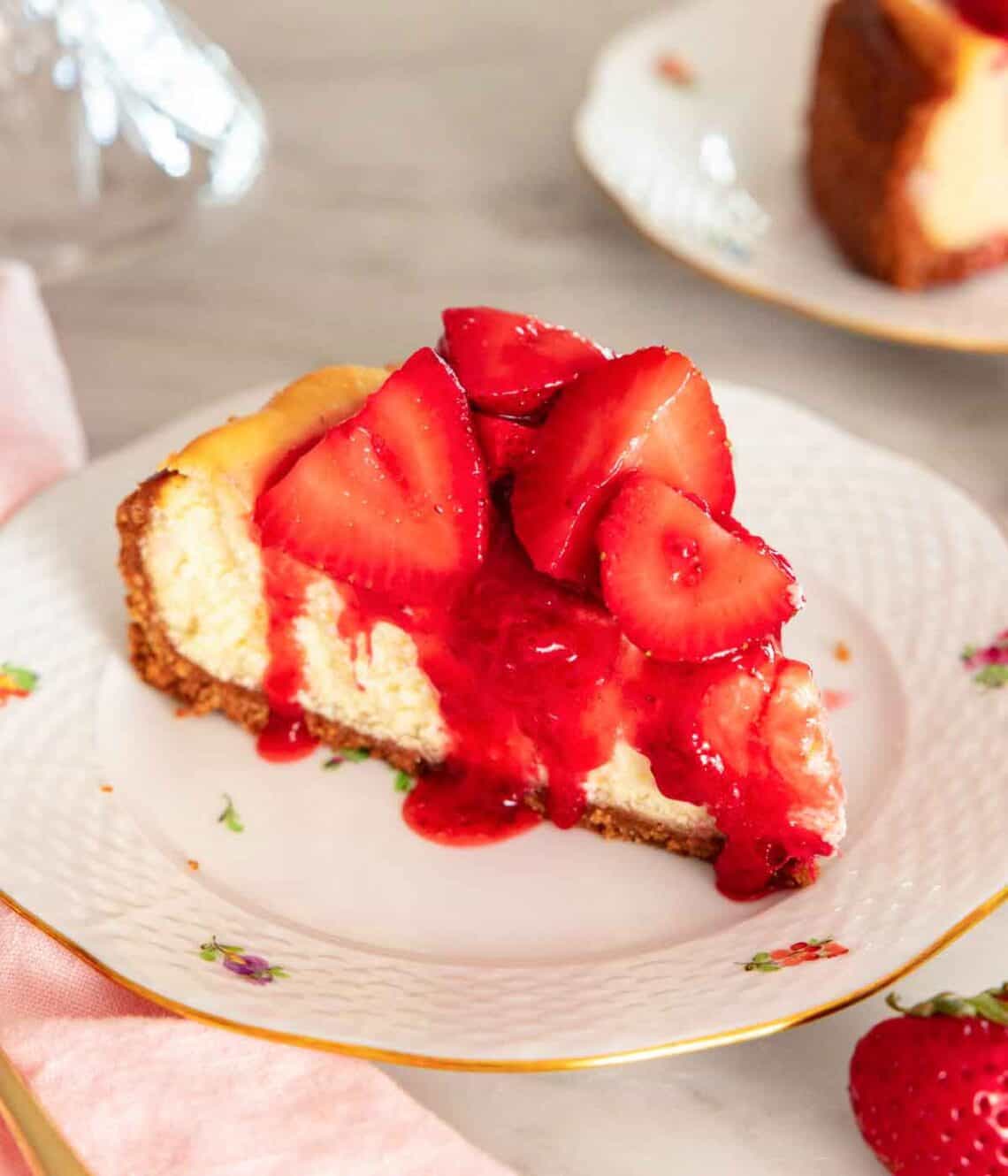 Strawberry Cheesecake Recipe - Preppy Kitchen