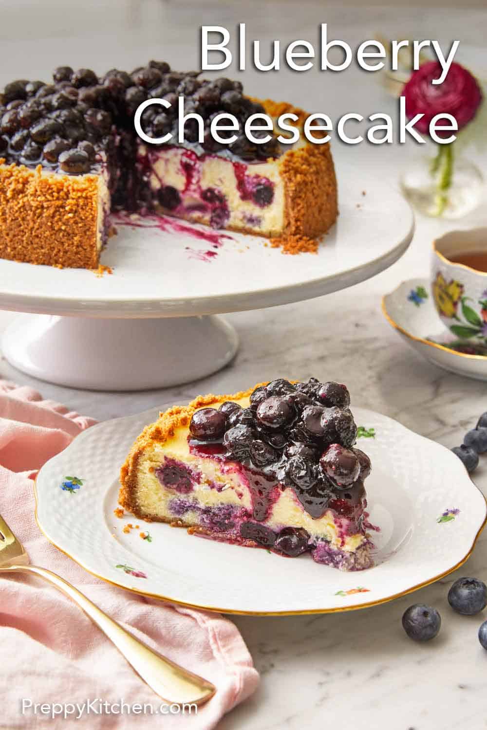 Blueberry Cheesecake - Preppy Kitchen