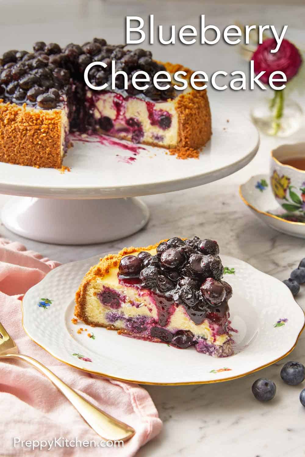 Blueberry Cheesecake Recipe - Preppy Kitchen