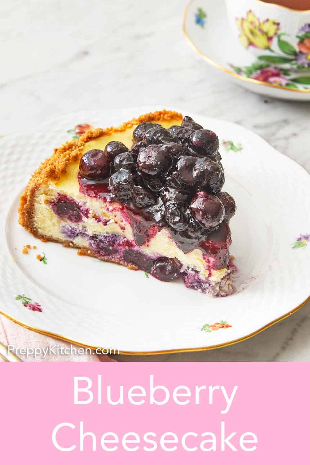 Blueberry Cheesecake Recipe - Preppy Kitchen